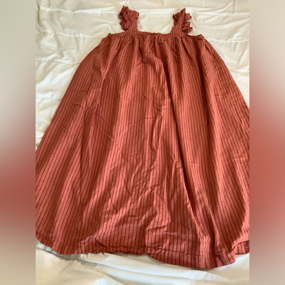 A New Day striped sundress XXL linen/rayon blend orange/stripes